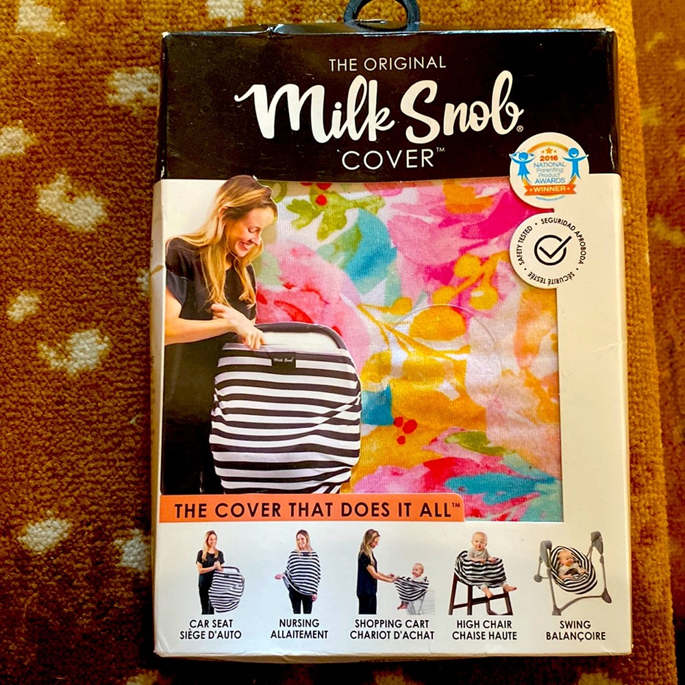 Milk Snob Cover for car seat, nursing, high chair, shopping cart and more!